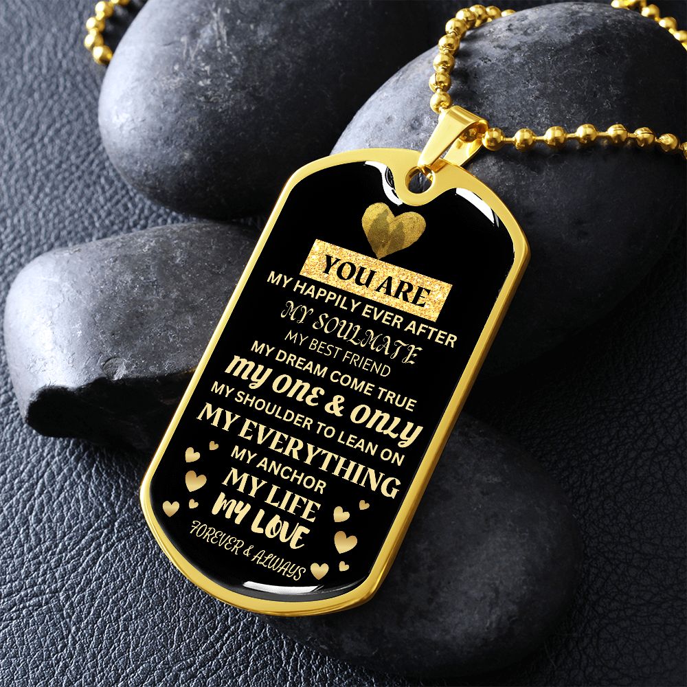 Army necklace for girlfriend sale